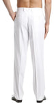 Pantalon De Vestir Blanco Talle Especial