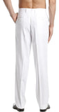 Pantalon De Vestir Blanco Talle Especial