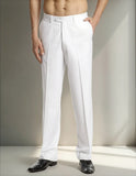 Pantalon De Vestir Blanco Talle Especial