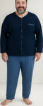 Pijama Jersey Con Casaca Talle Especial Sky & Sea