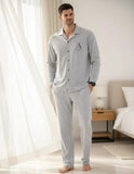 Pijama De Hombre Abrigado Manga Larga Afelpado