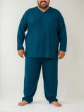 Pijama Jersey Algodon Manga Larga Talle Especial Sky & Sea
