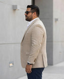 Saco Sport Beige Talle Especial