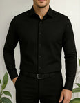 Camisa Sin Bolsillo Entallada Slim Fit Fantasia Al Tono