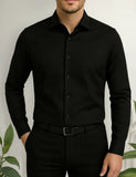 Camisa Sin Bolsillo Entallada Slim Fit Fantasia Al Tono