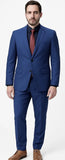 Traje Hombre Azul Cobalto Entallado Slim Fit