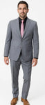 Traje Semi Entallado Gris Intermedio