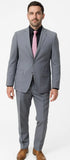 Traje Semi Entallado Gris Intermedio