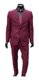 Traje Semi Entallado Bordeaux Talle Especial
