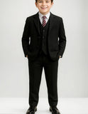 Traje Niño Completo Con Chaleco Camisa Y Corbata Vestir