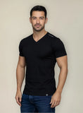 T-shirt Buzo Lycra Y Algodon Manga Corta Escote En V