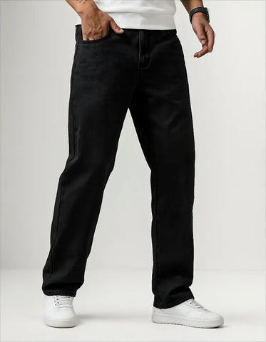 Vaquero Jean Clasico Basefield Color Negro Con Spandex
