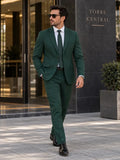 Traje Semi Entallado Verde