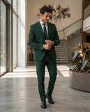 Traje Semi Entallado Verde