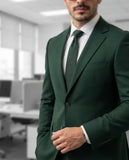 Traje Semi Entallado Verde