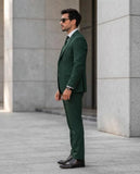 Traje Semi Entallado Verde
