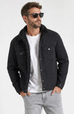 Campera Jean Wrangler Hombre Forrada Con Corderito Negra